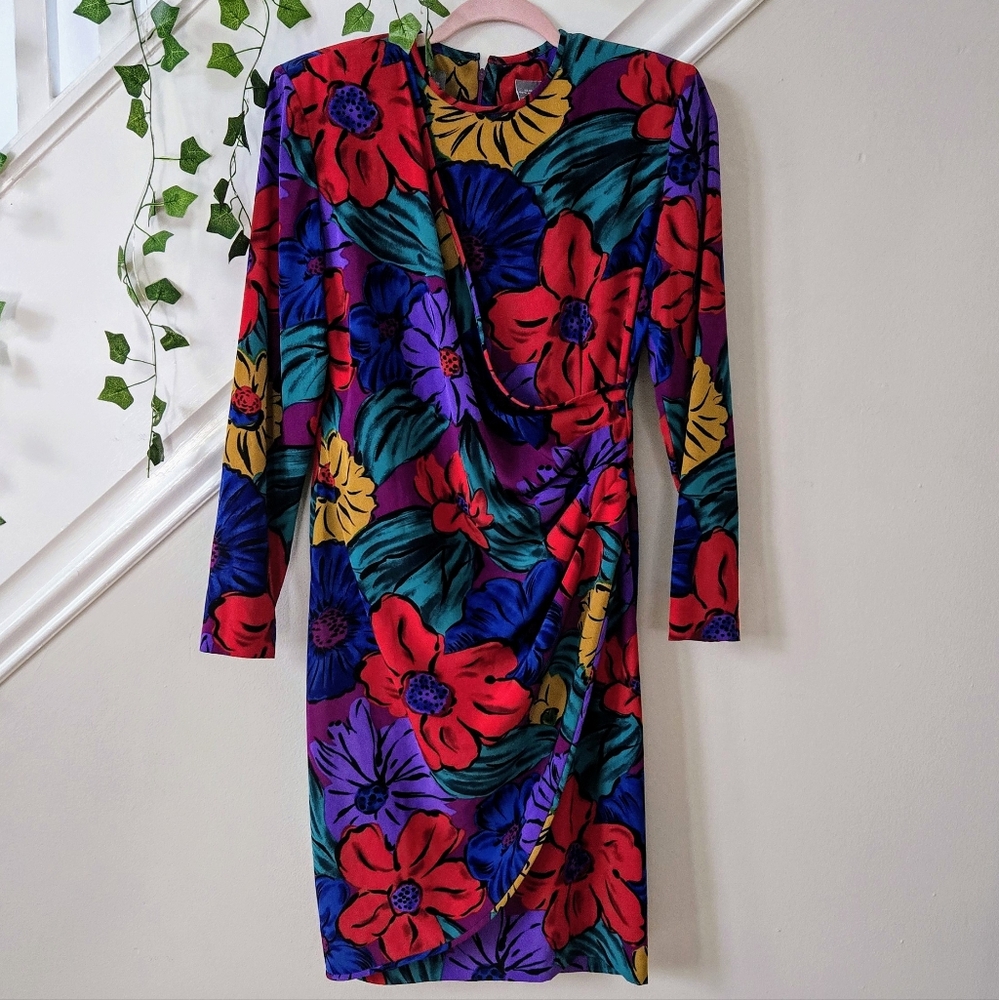 💐VTG Liz Claiborne Floral Dress